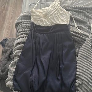 Mini dress, one shoulder.